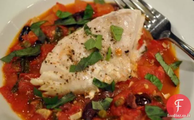 Puttanesca di Dentice Rosso Brasato veloce con Pasta