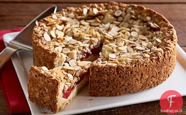 Torta di caffè al formaggio alla ciliegia