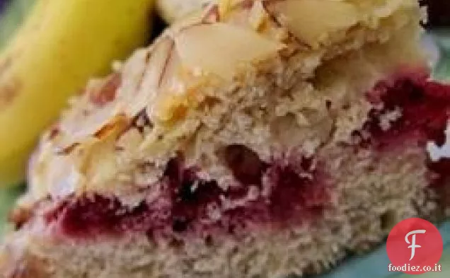 Torta di caffè al lampone e mandorla
