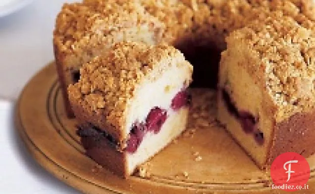 Torta al caffè di mandorle e bacche