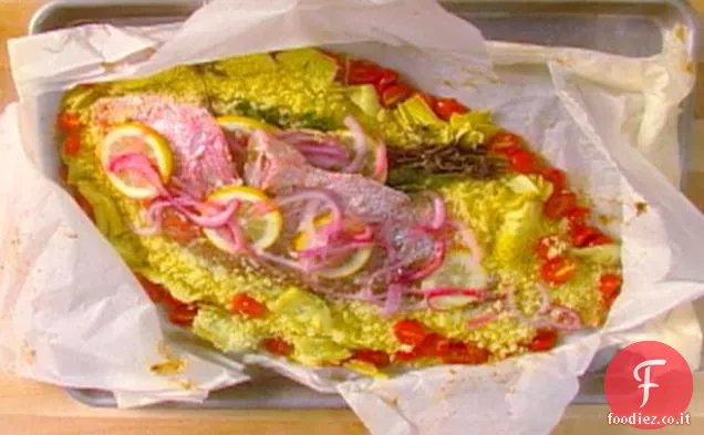 Snapper rosso it Papillote