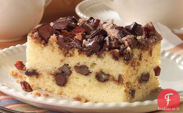 Chocolate Chunk-Torta al caffè alla cannella