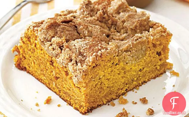 Torta di caffè con briciole di zucca