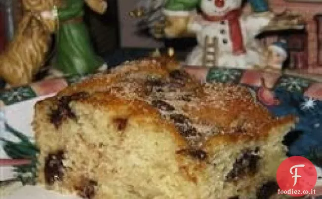 Torta al caffè con gocce di cioccolato