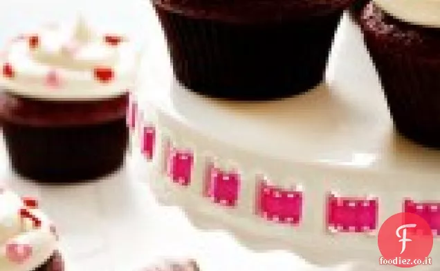Cupcakes di velluto rosso