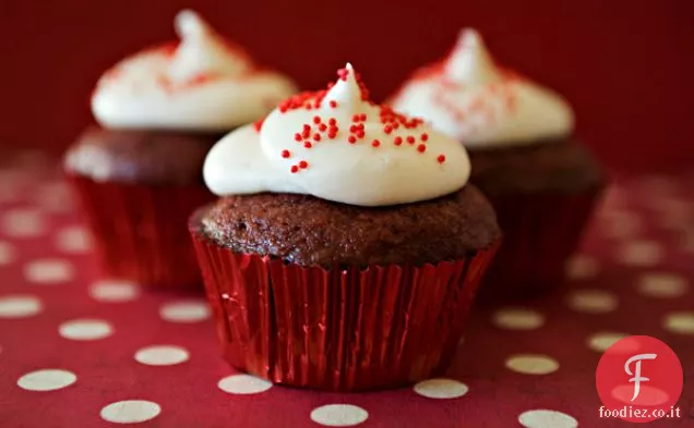 Cupcakes di velluto rosso