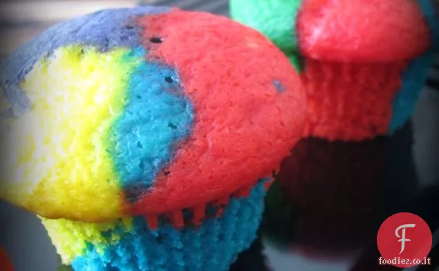 Cupcakes arcobaleno luminoso