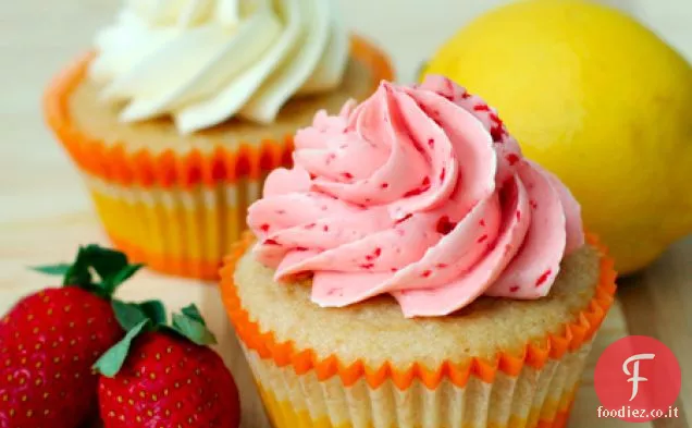 Cupcakes alla limonata alla fragola