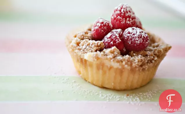 Cheesecake Cupcakes con Crumb Topping
