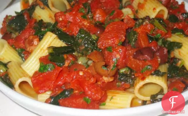 Pasta Puttanesca con Cavolo Nero