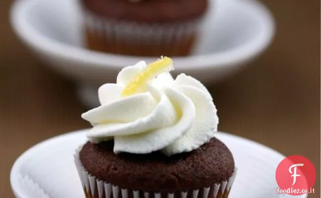 Cupcakes di pan di zenzero con Crema al Limone Chantilly