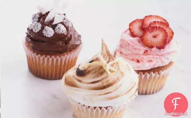 Cupcakes di meringa al limone