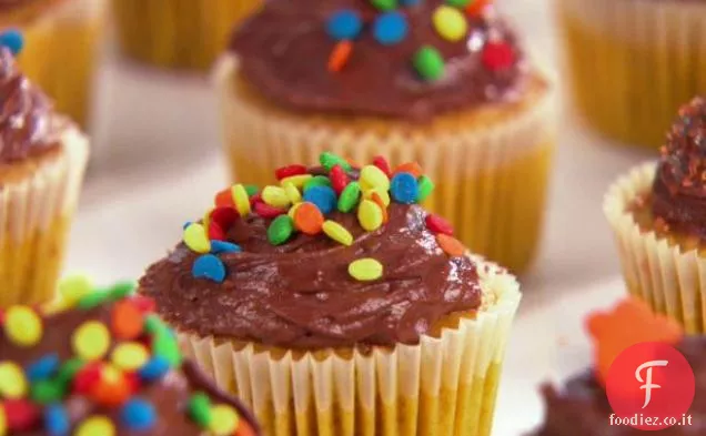 Mini Cupcakes di zucca con glassa al cioccolato