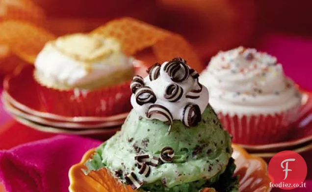 Cupcakes gelato alla menta e cioccolato