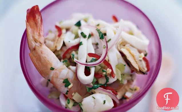 Seviche di frutti di mare misti