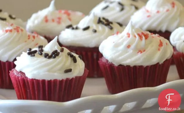 Mini Cupcakes di velluto rosso