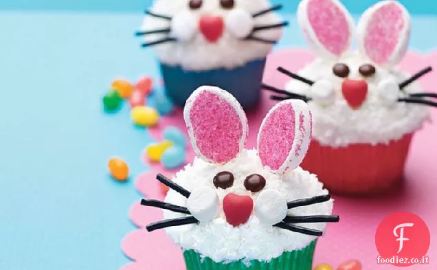 Coniglietto faccia Cupcakes