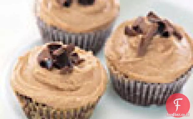 Cupcakes brownie con glassa al burro di arachidi