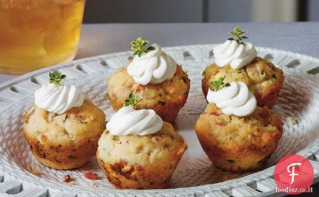 Cupcakes di pancetta alle erbe