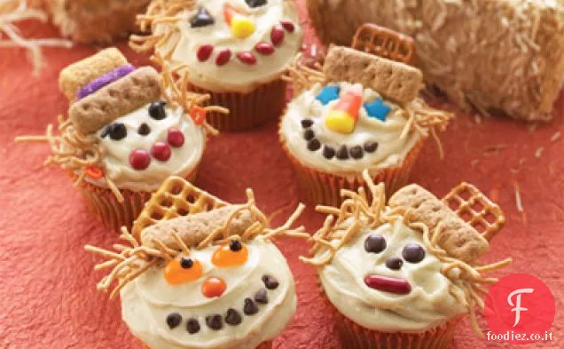 Cupcakes Spaventapasseri sorridenti