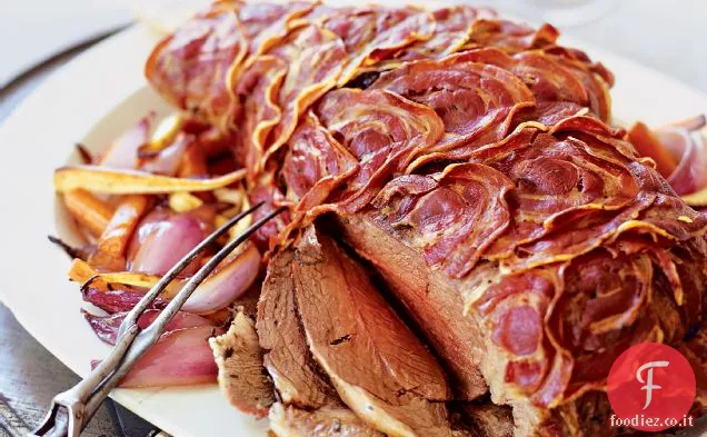 Coscia di Agnello arrosto con pancetta