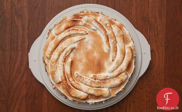 Torta di Genoise con ripieno di Boysenberry e Meringa italiana