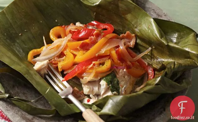 Tamales di pesce e verdure