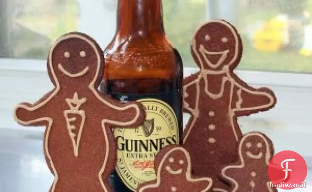 Biscotti di pan di zenzero vegan con Guinness Stout