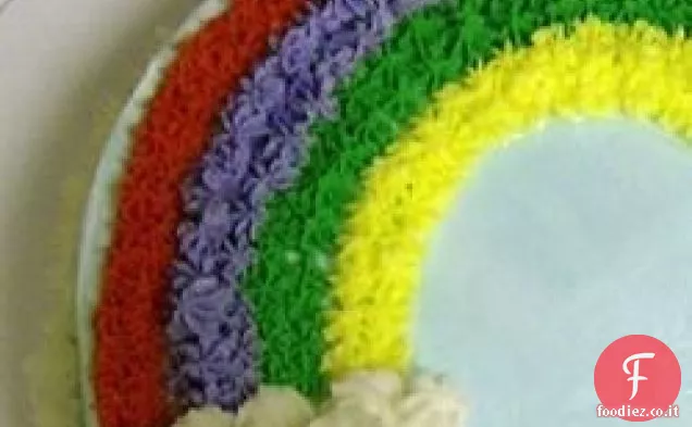 Torta arcobaleno - Latto-ovo vegetariano Ricetta