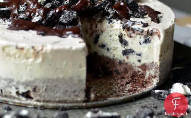 Torta gelato al cioccolato congelato Oreo