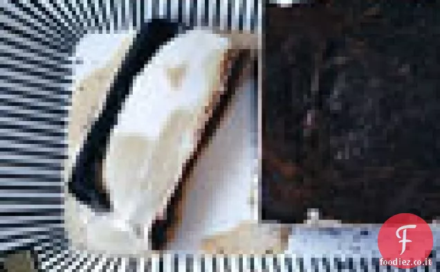 Torta gelato marmorizzata al caffè al cocco