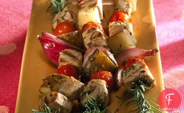 Pesce spada spiedo al rosmarino