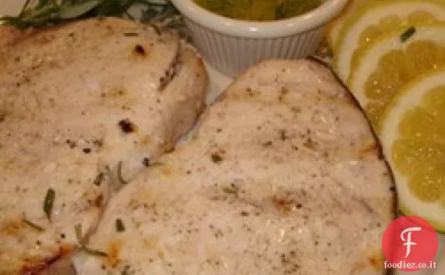 Pesce Spada alla griglia con Rosmarino
