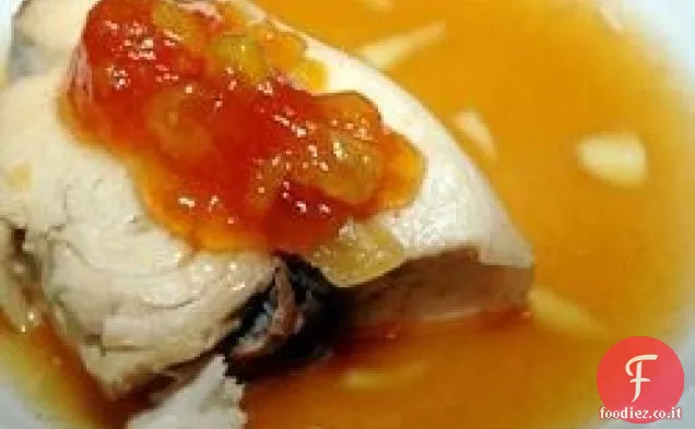 Mango al forno-Zenzero Pesce spada