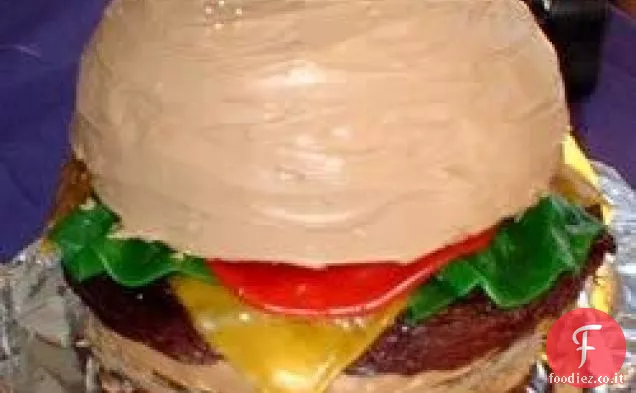 Torta di cheeseburger con pancetta