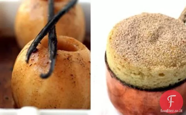 Soufflé arrostito di mela e vaniglia