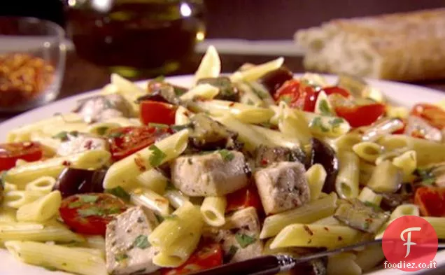 Penne Siciliane con Pesce Spada e Melanzane