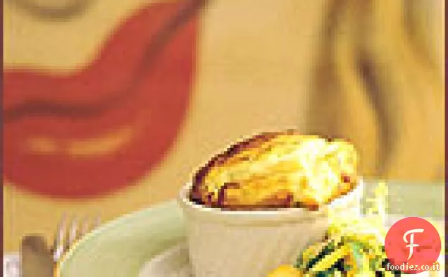 Soufflé di formaggio di capra con Timo