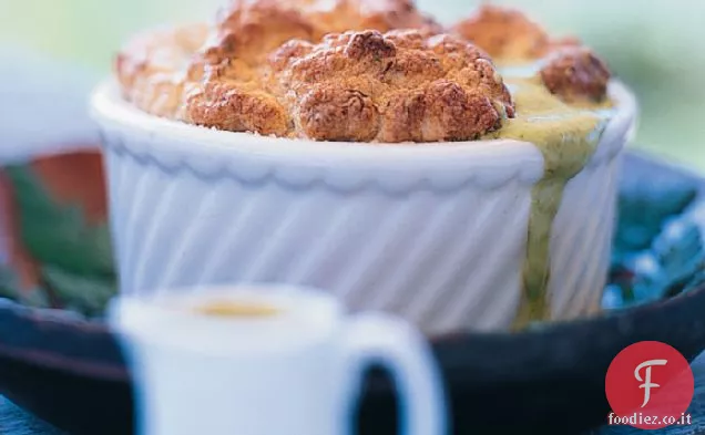 Soufflé di granchio e Timo al limone