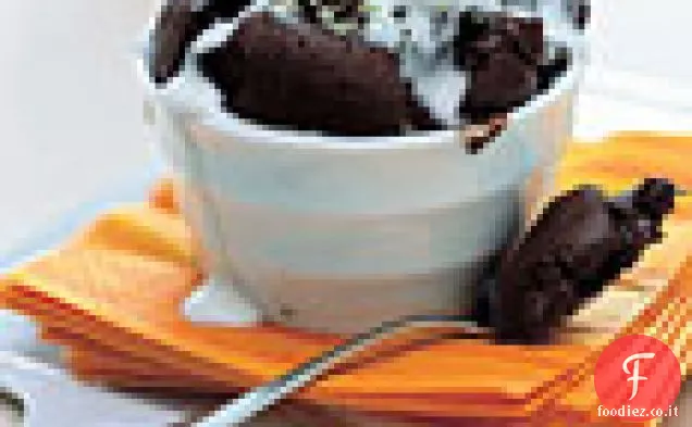 Soufflé al cioccolato fondente e Lime