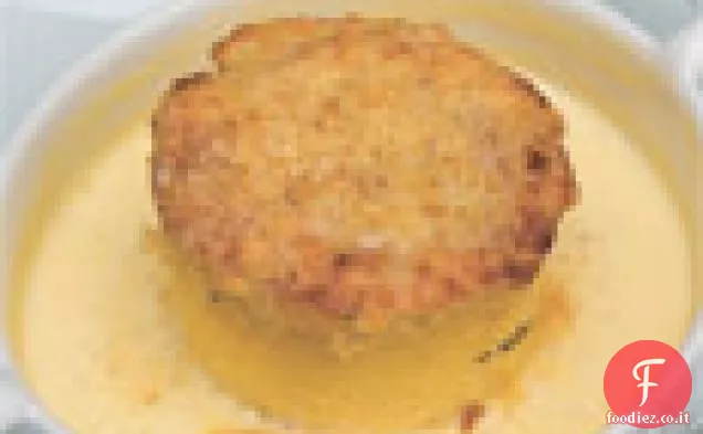 Soufflé all'aglio due volte al forno