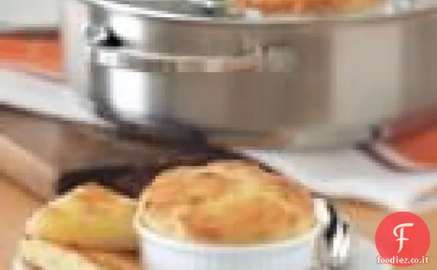 Soufflé di formaggio e erba cipollina