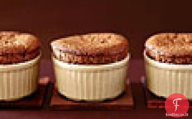 Soufflé al Cioccolato fondente con Cardamomo Crème Anglaise