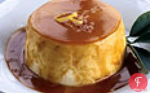 Soufflé al limone freddo con salsa al caramello