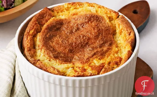 Soufflé di grane di aglio e formaggio arrostito