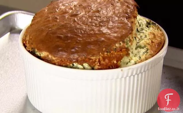 Soufflé di spinaci e cheddar