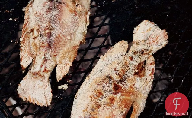Tilapia in crosta di sale con citronella