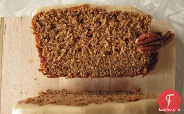 Torta di spezie di birra + glassa di burro marrone