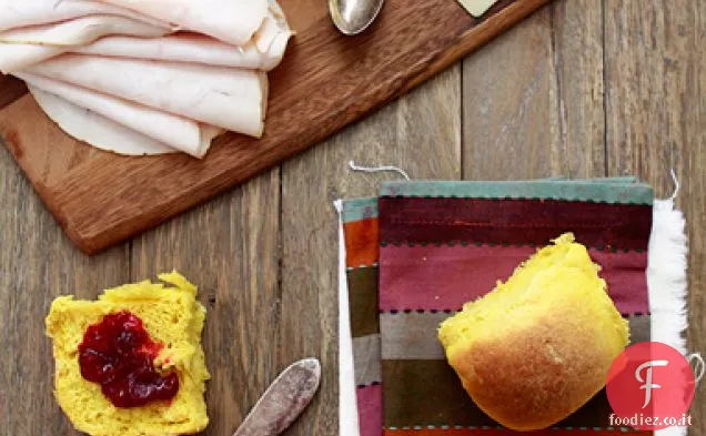 Avanzi di tacchino panini su panini di patate dolci