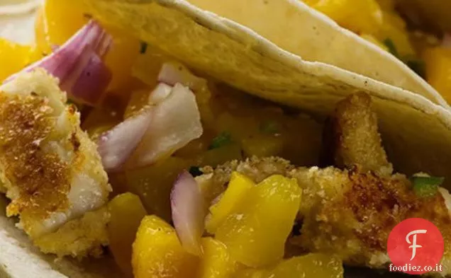Tacos di Tilapia con salsa di pesca